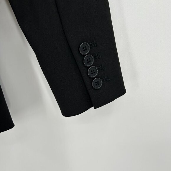 J. CREW Women's Black Single Button Business Office Regent Blazer Size 000 - Picture 6 of 9